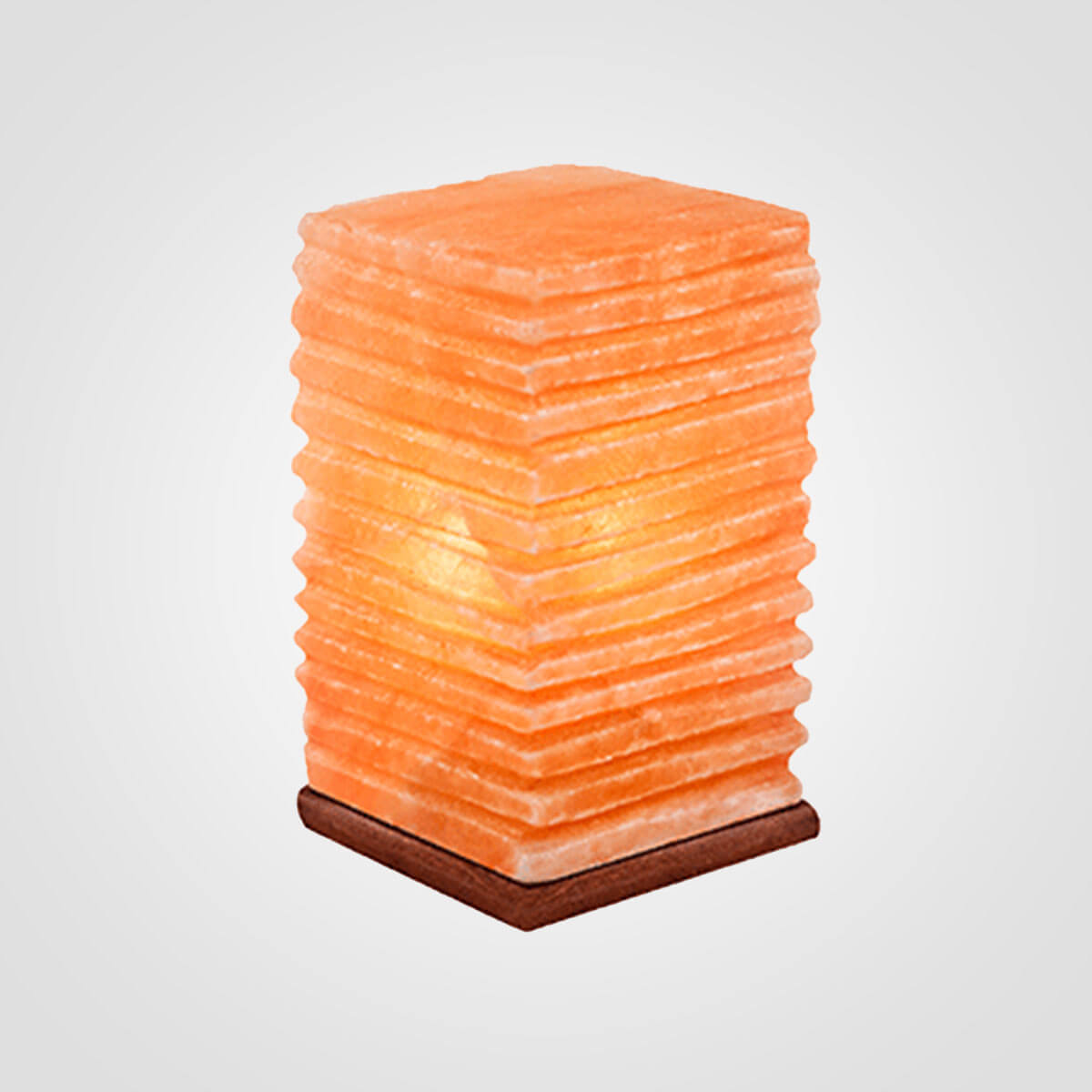 Himalayan Lined Rectangular Shape Salt Lamp