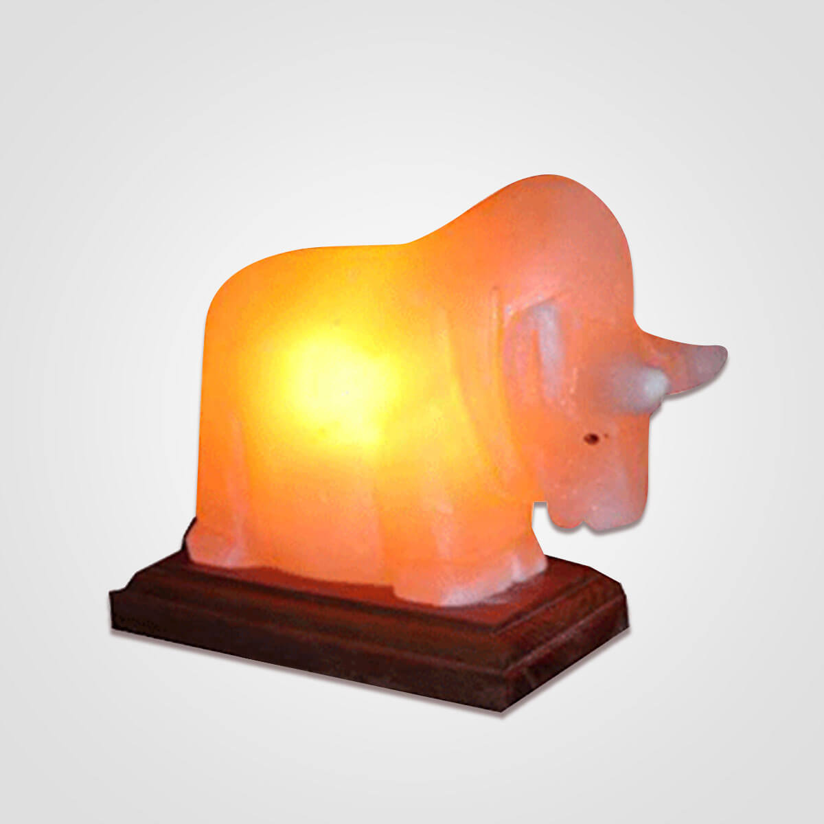 Himalayan Pink Salt Bull Lamp
