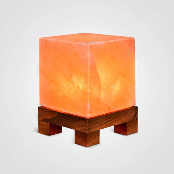 Himalayan Pink Salt Lamp Cube Lamp