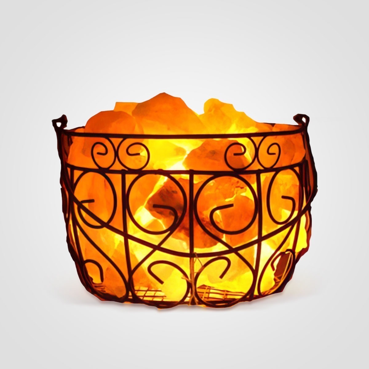 Himalayan Salt Antique Shape Iron Basket