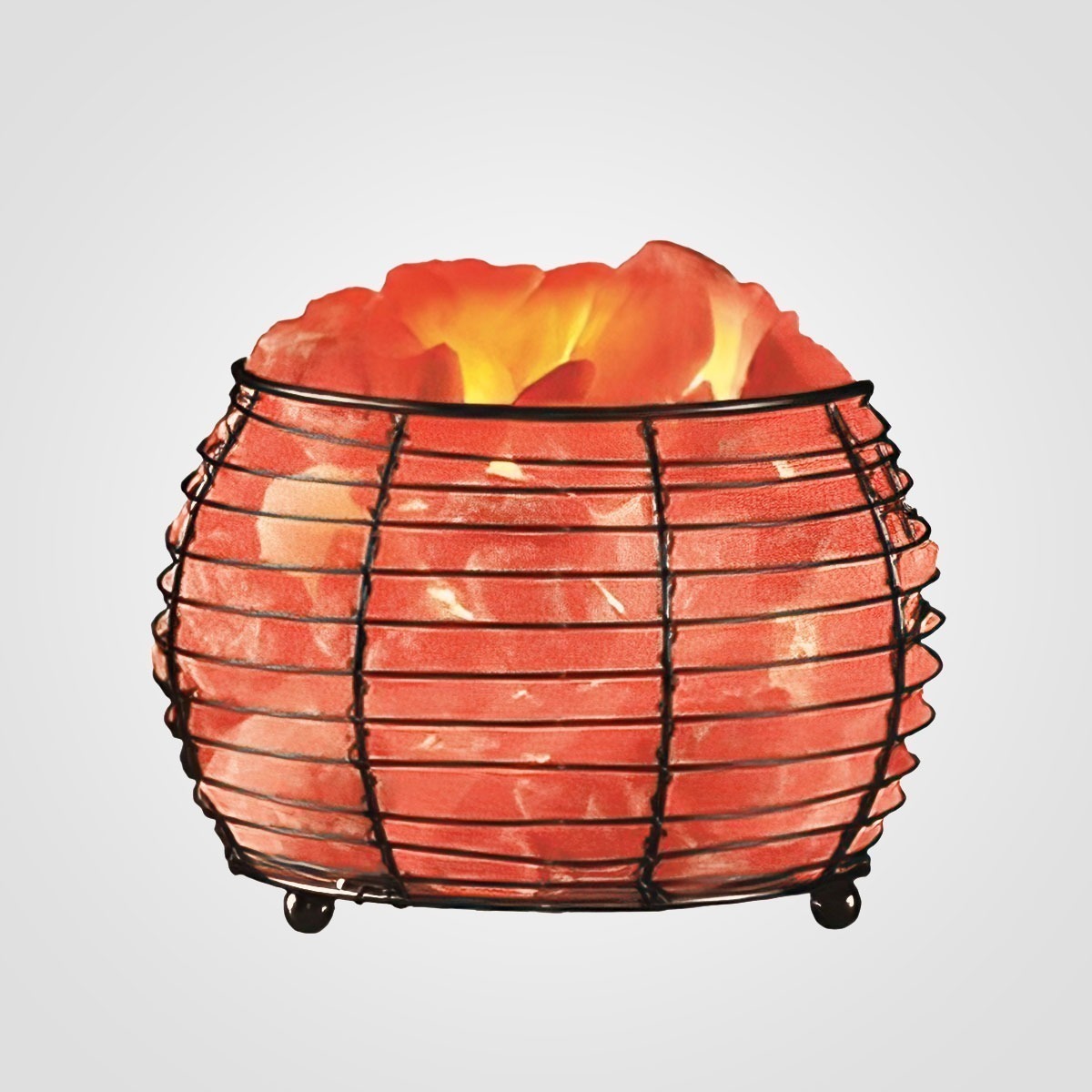 Himalayan Salt Half Cut Shape Iron Basket