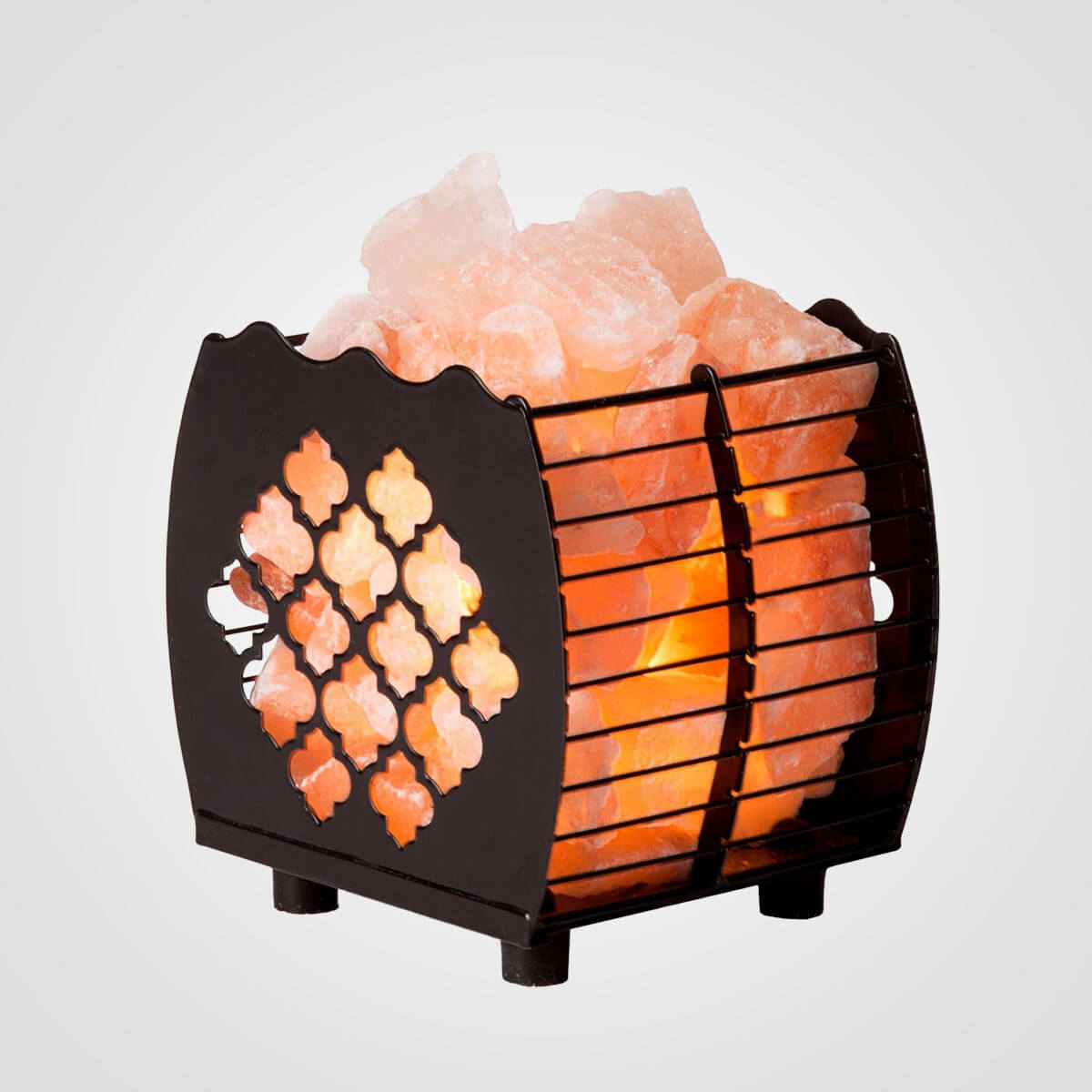 Himalayan Salt Moroccan Shape Iron Basket