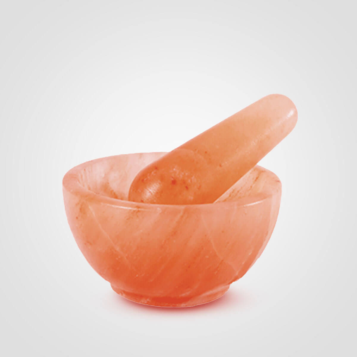 Himalayan Salt Mortar Pestle Bowl Design (7x7x2.5) inch