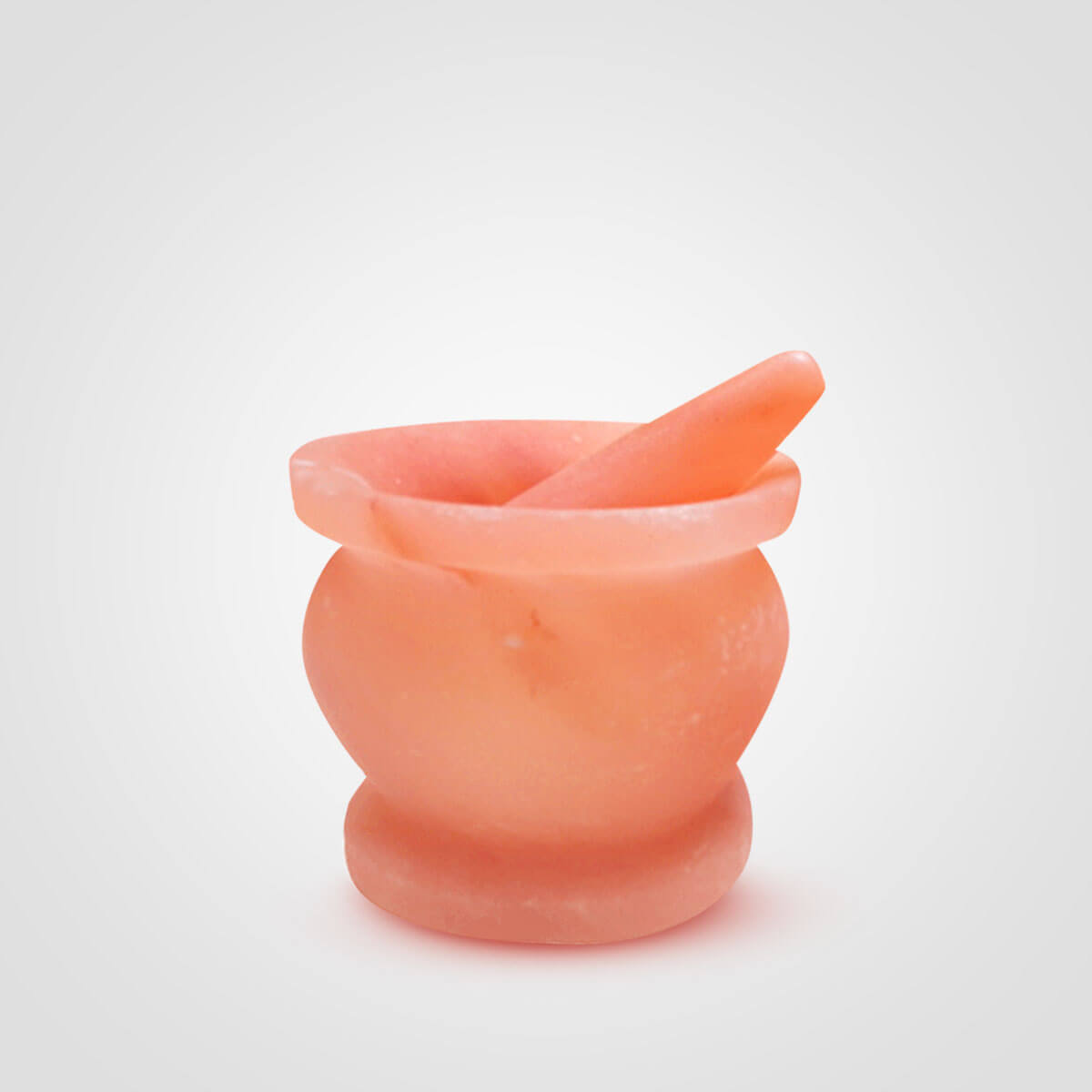 Himalayan Salt Mortar Pestle Jar Design (6x6x2.5) inch