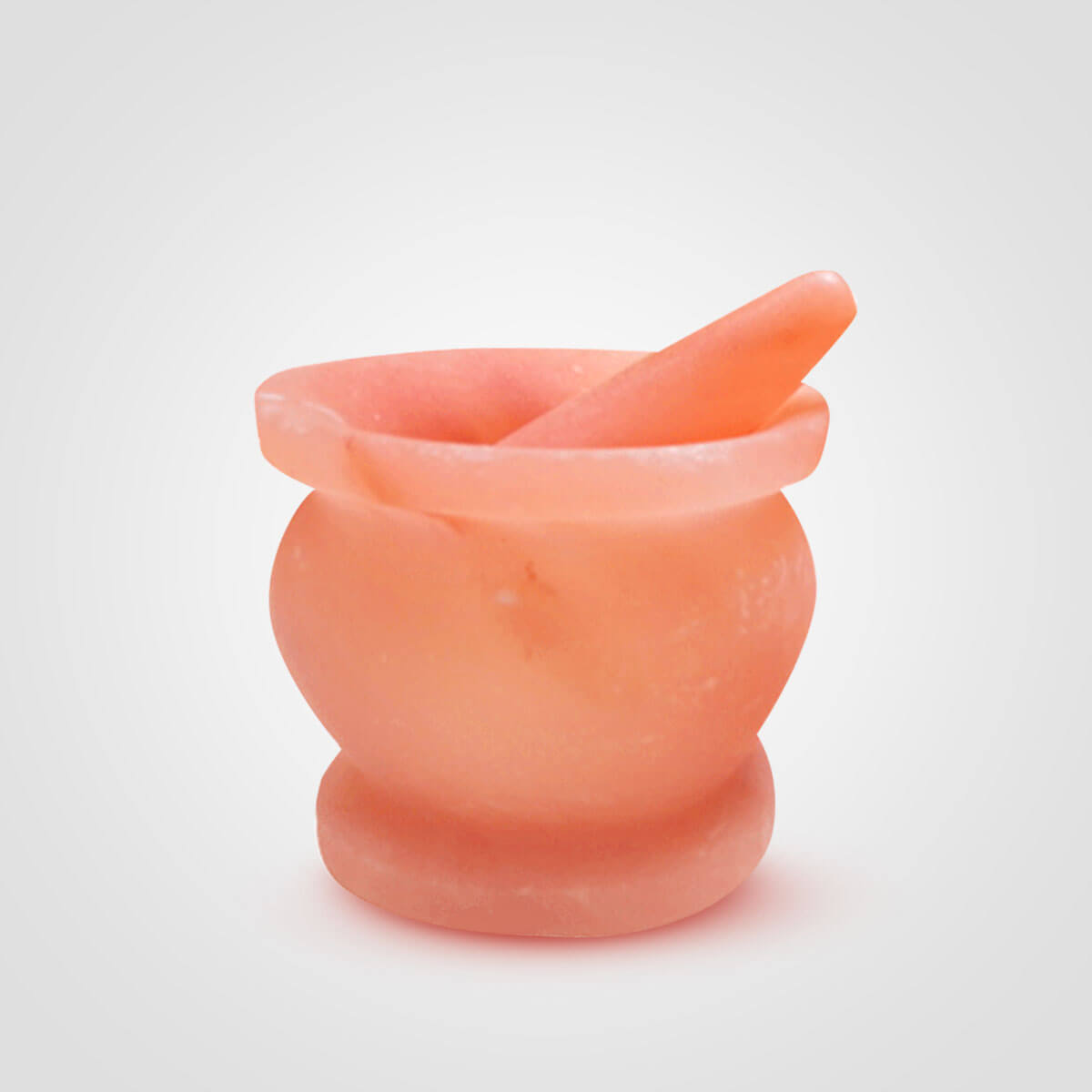 Himalayan Salt Mortar Pestle Jar Design (7x7x2.5) inch