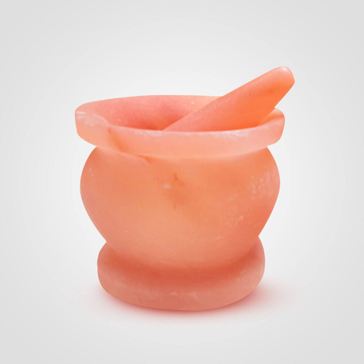 Himalayan Salt Mortar Pestle Jar Design (8x8x2.5) inch