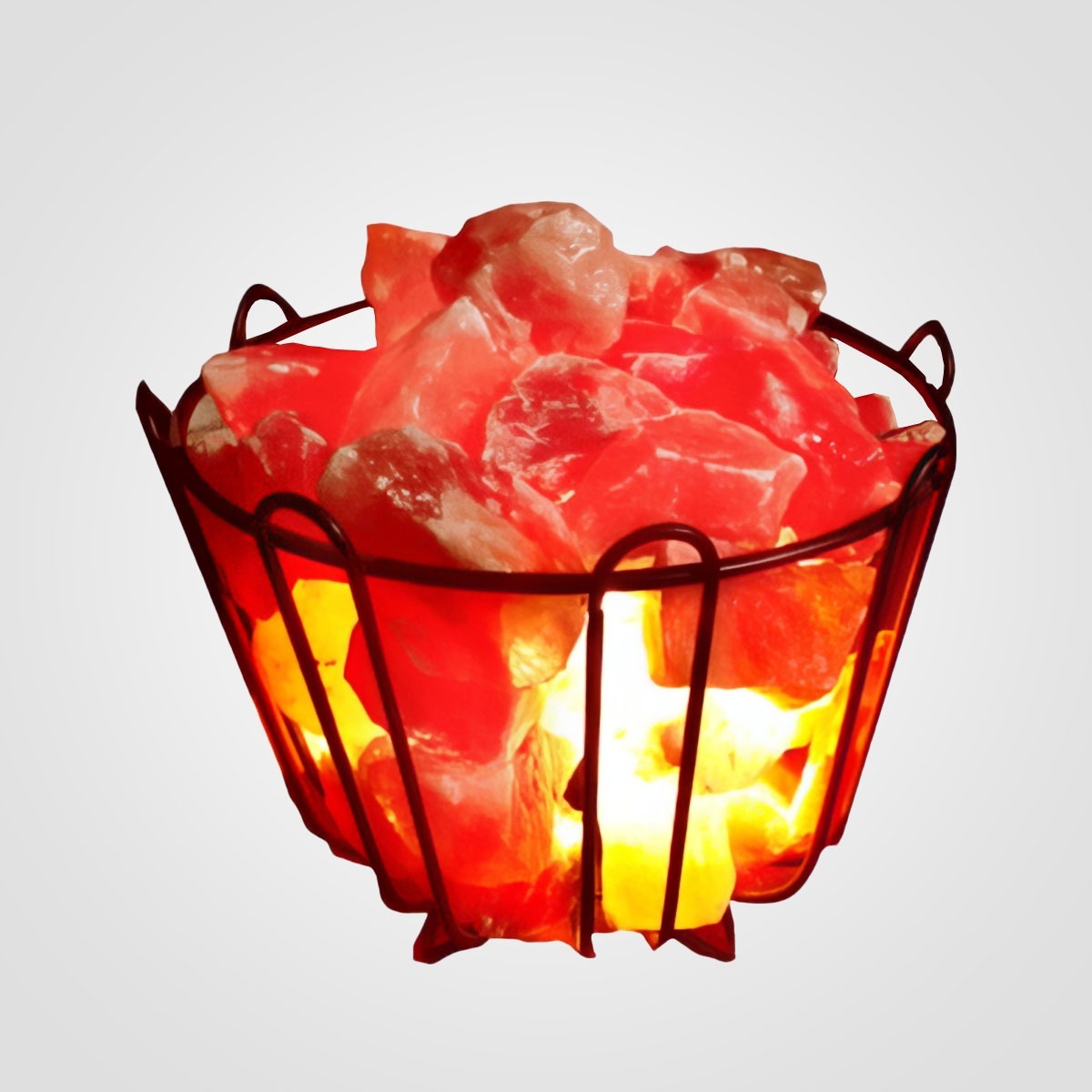 Himalayan Salt Round Rods Iron Basket