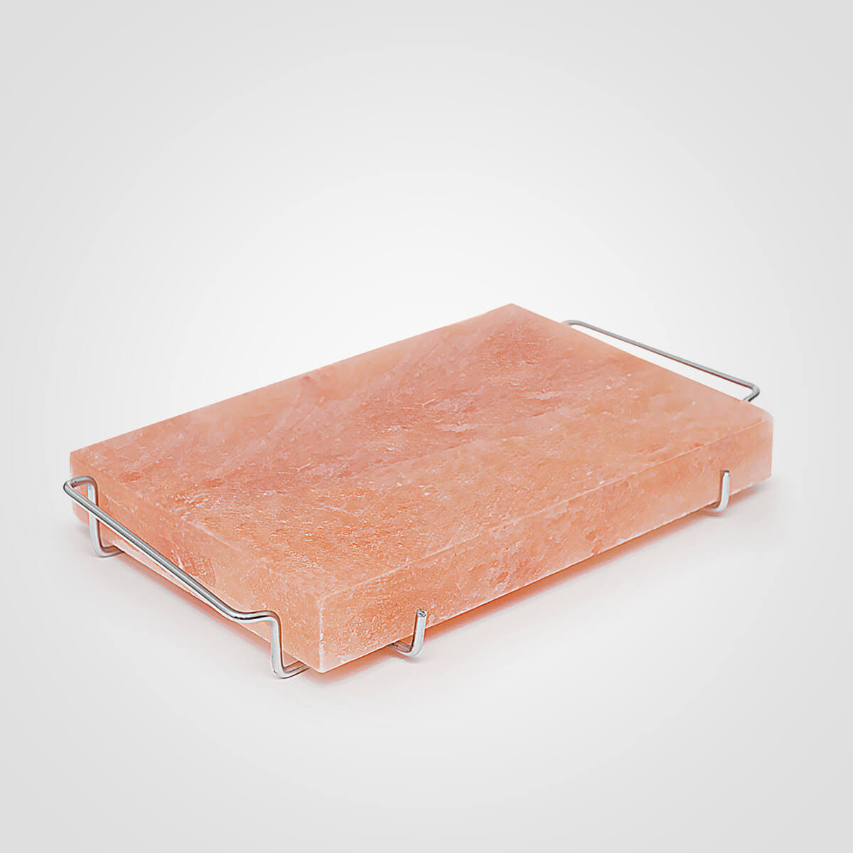 Himalayan Salt Slab with Stainless Steel Holder (12x8x1.5) Inches
